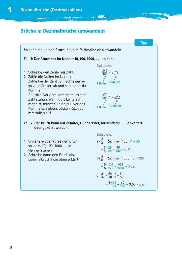 Weitere Ansicht: Klett 10-Minuten-Training Mathematik Rechnen mit Dezimalbrüchen 6. Klasse