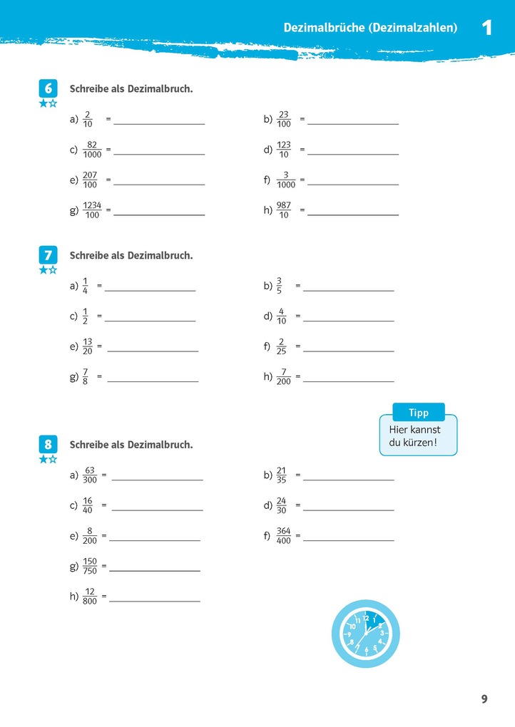 Weitere Ansicht: Klett 10-Minuten-Training Mathematik Rechnen mit Dezimalbrüchen 6. Klasse