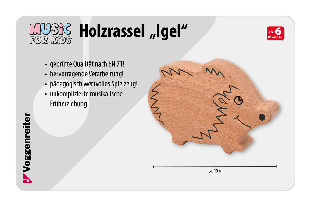 Weitere Ansicht: Voggenreiter 1187 - Holzrassel - Igel