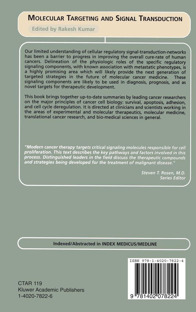 Weitere Ansicht: Molecular Targeting and Signal Transduction