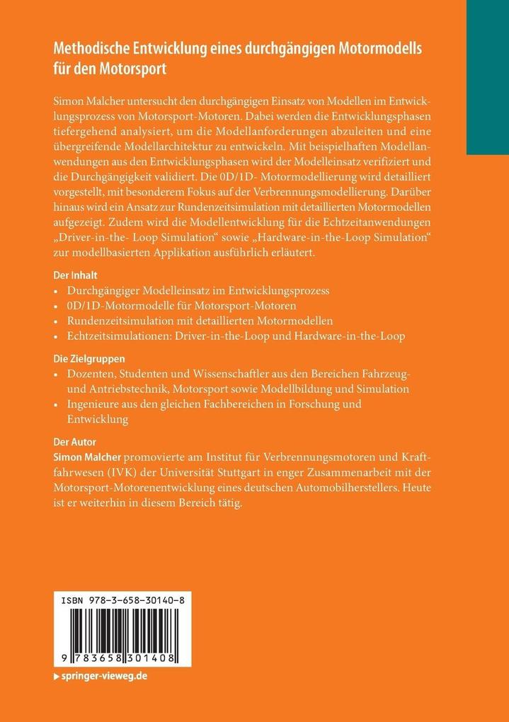 Weitere Ansicht: Methodische Entwicklung eines durchgängigen Motormodells für den Motorsport | Simon Malcher