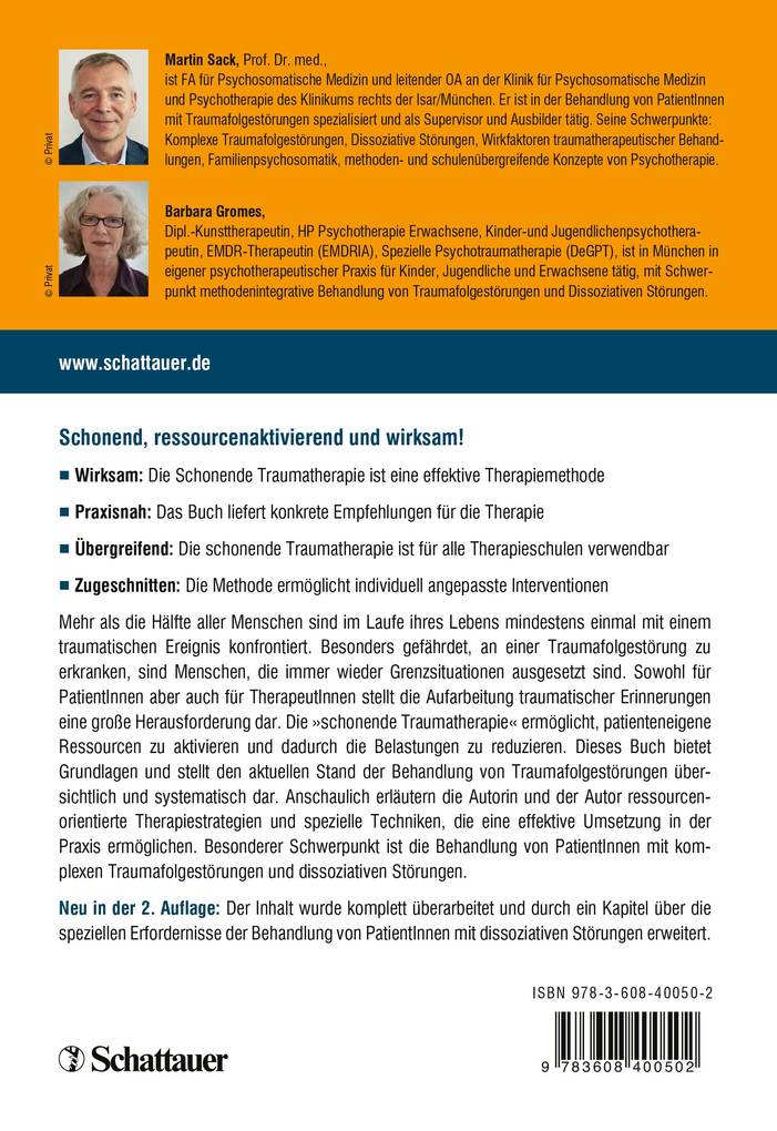Weitere Ansicht: Schonende Traumatherapie | Martin Sack, Barbara Gromes