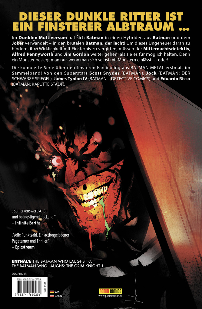 Weitere Ansicht: Der Batman, der lacht: Der Tod der Batmen | Scott Snyder, Jock, James Tynion IV, Eduardo Risso, James Tynion