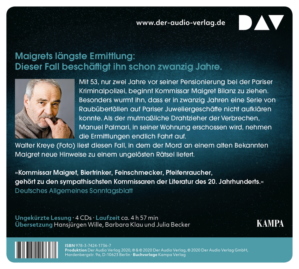 Weitere Ansicht: Maigret lässt sich Zeit, 4 Audio-CD | Georges Simenon