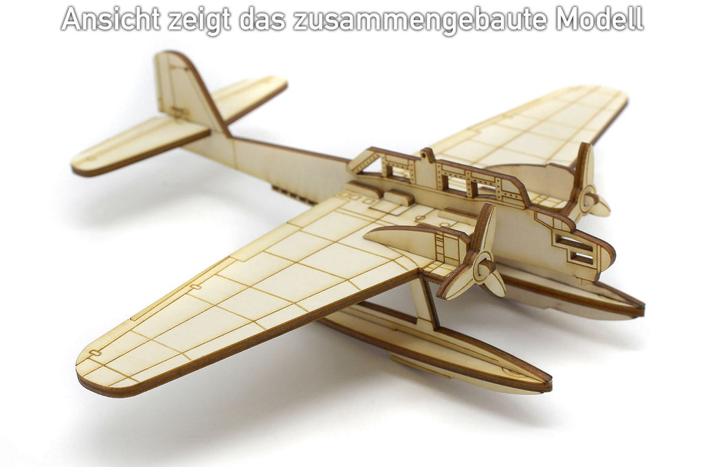 Weitere Ansicht: Laubsägevorlage Wasserflugzeug