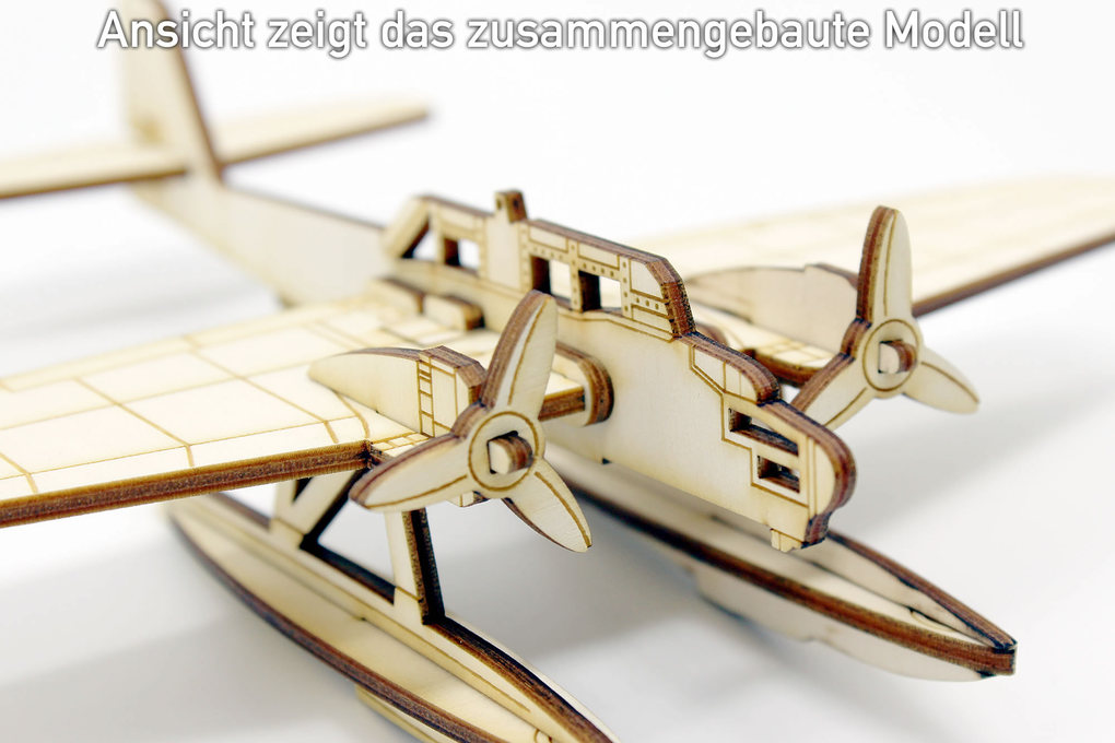 Weitere Ansicht: Laubsägevorlage Wasserflugzeug