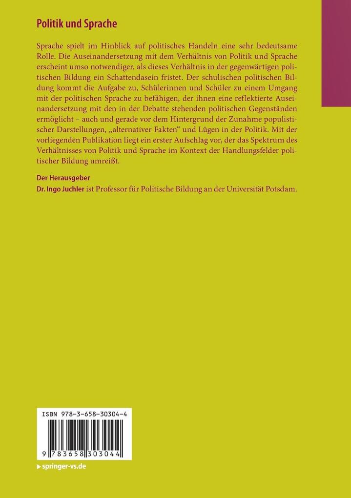 Weitere Ansicht: Politik und Sprache