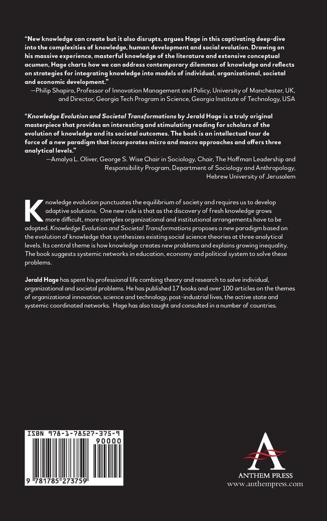 Weitere Ansicht: Knowledge Evolution and Societal Transformations | Jerald Hage