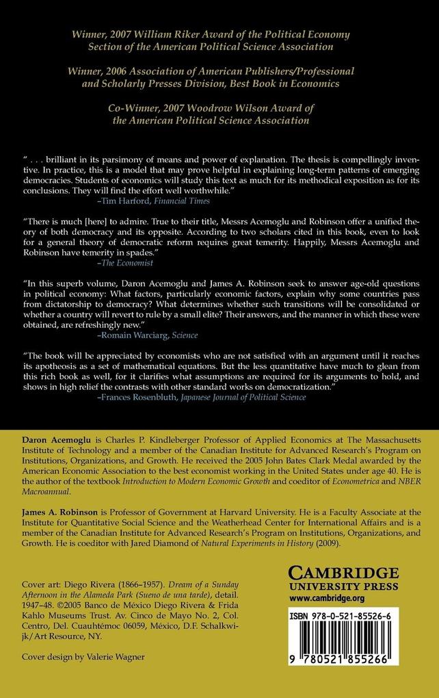 Weitere Ansicht: Economic Origins of Dictatorship and Democracy | Daron Acemoglu, James A. Robinson