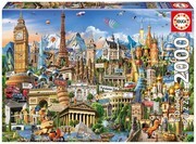 Educa Puzzle. Europe Landmarks 2000 Teile