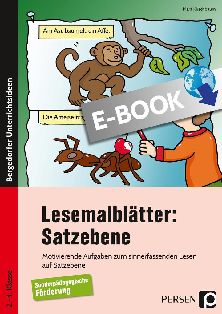 Produktbild: Lesemalblätter: Satzebene | Klara Kirschbaum