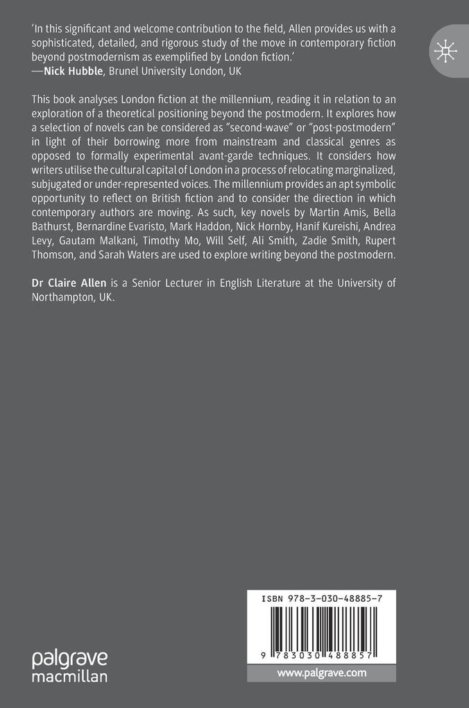 Weitere Ansicht: London Fiction at the Millennium | Claire Allen