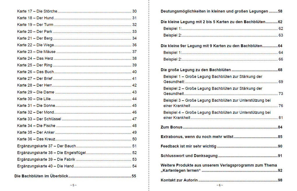Weitere Ansicht: Kartenlegen lernen mit 40x LENORMAND POWER Bachblüten | Angelina Schulze