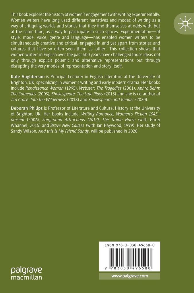 Weitere Ansicht: Women Writers and Experimental Narratives