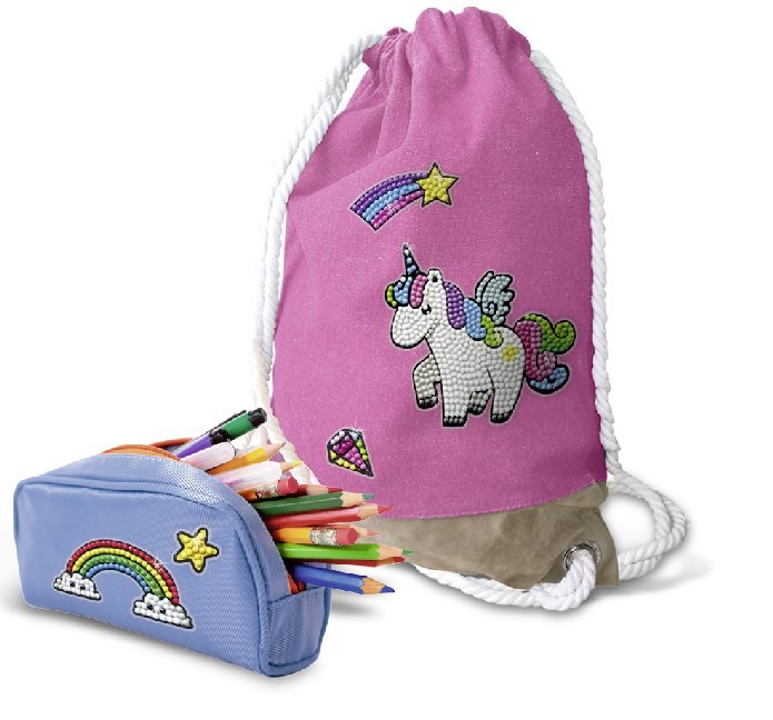 Weitere Ansicht: URSUS Kinder-Bastelsets Diamond Painting Sticker Unicorn, 2er Bogen