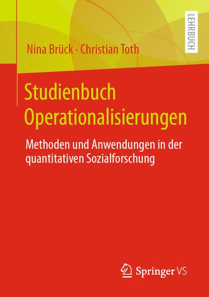 Produktbild: Studienbuch Operationalisierungen | Christian Toth, Nina Brück