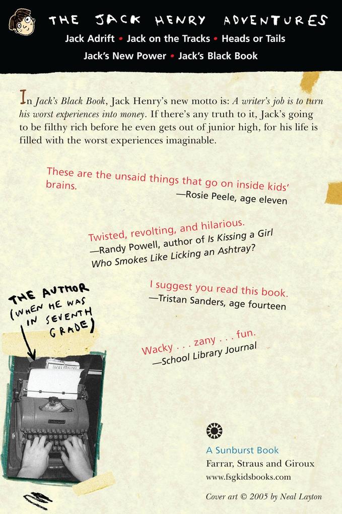 Weitere Ansicht: Jack's Black Book | Jack Gantos
