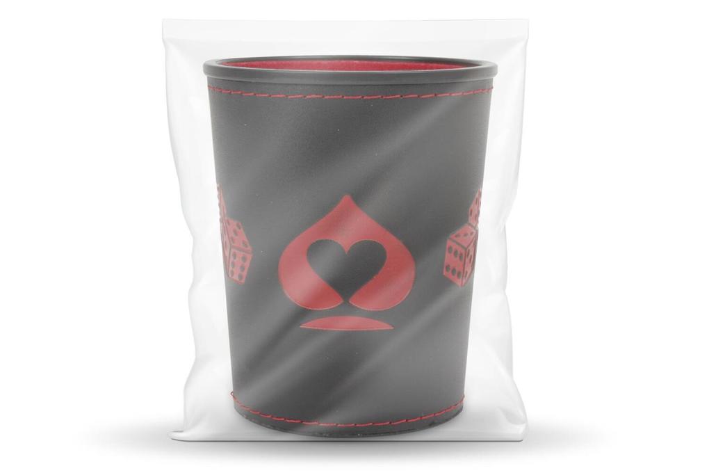 Weitere Ansicht: Premium Würfelbecher im Polybag