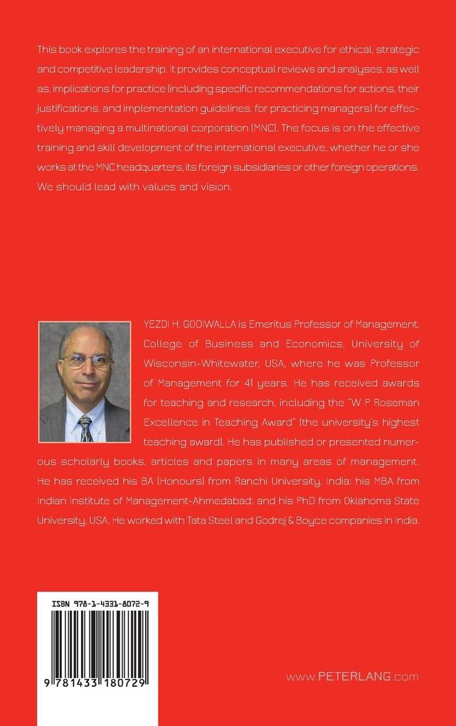 Weitere Ansicht: The International Executive | Yezdi H. Godiwalla