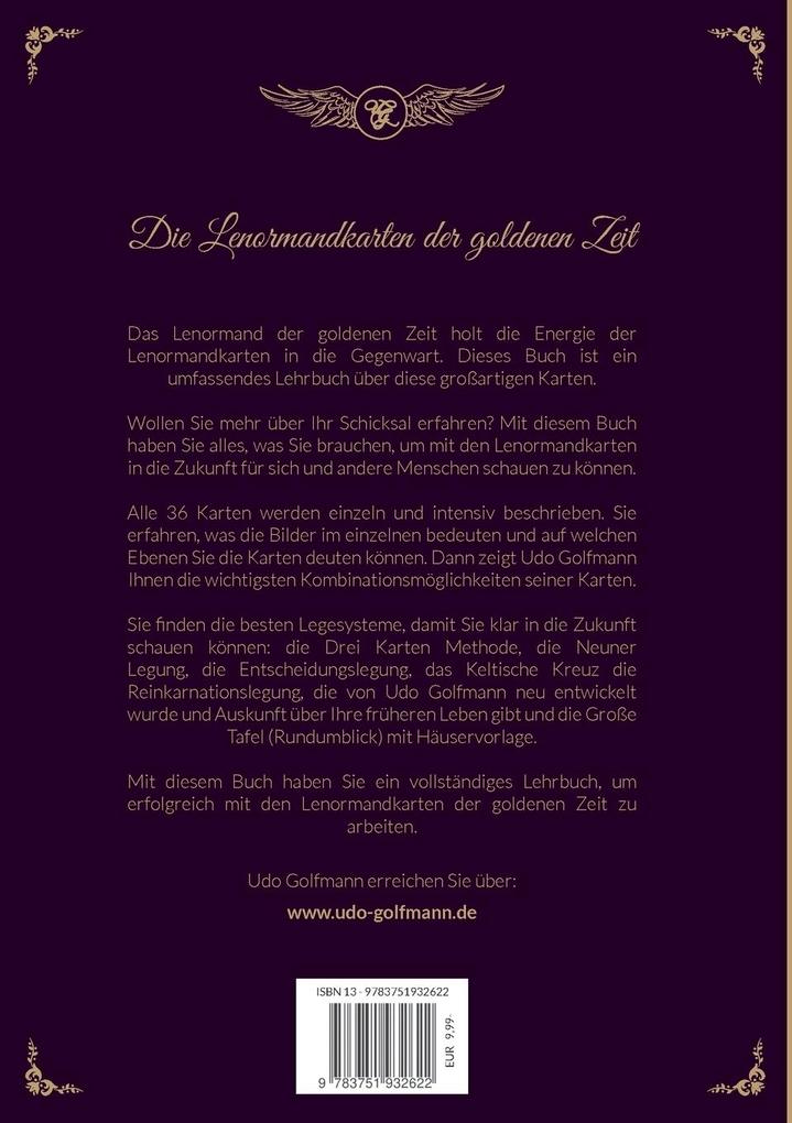 Weitere Ansicht: Das Lenormand der goldenen Zeit | Udo Golfmann