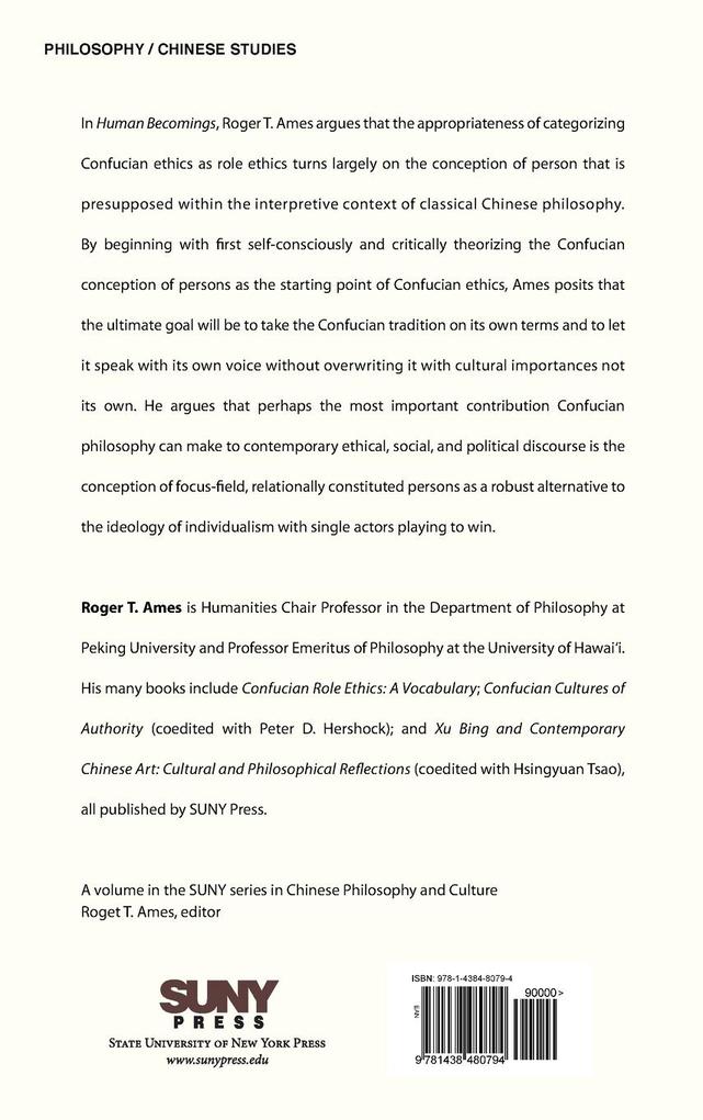 Weitere Ansicht: Human Becomings | Roger T. Ames