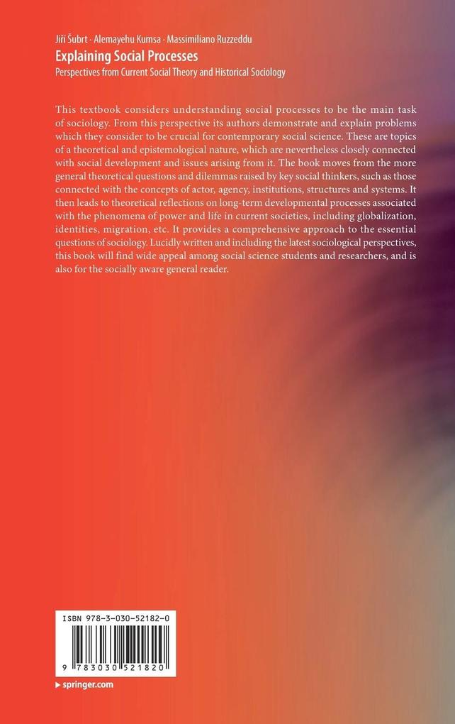 Weitere Ansicht: Explaining Social Processes | Jií Ubrt, Alemayehu Kumsa, Massimiliano Ruzzeddu, Jirí Subrt