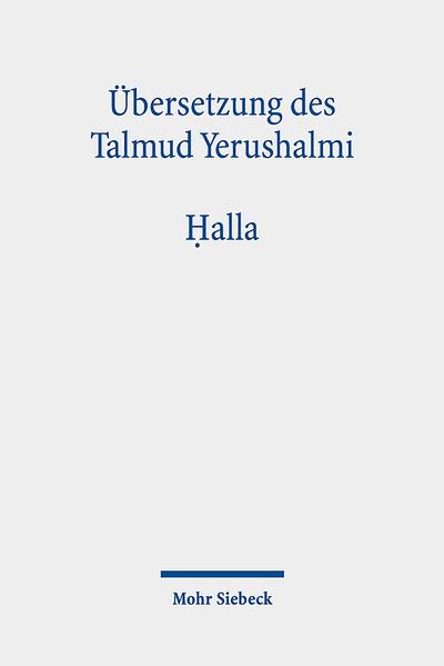 Produktbild: Übersetzung des Talmud Yerushalmi