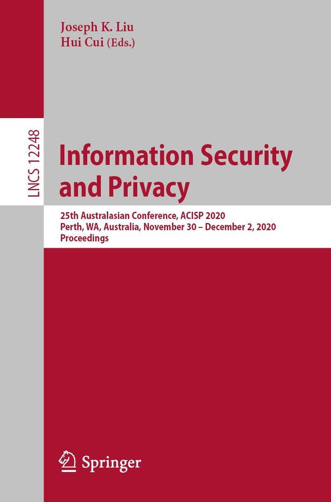 Produktbild: Information Security and Privacy