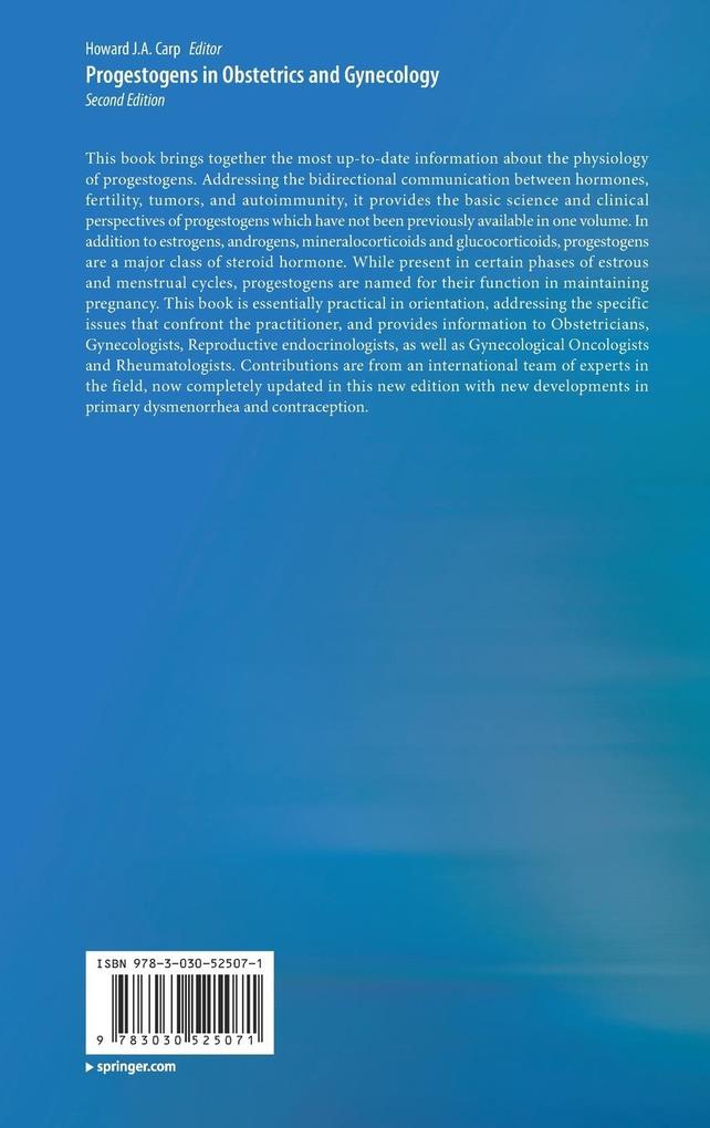 Weitere Ansicht: Progestogens in Obstetrics and Gynecology