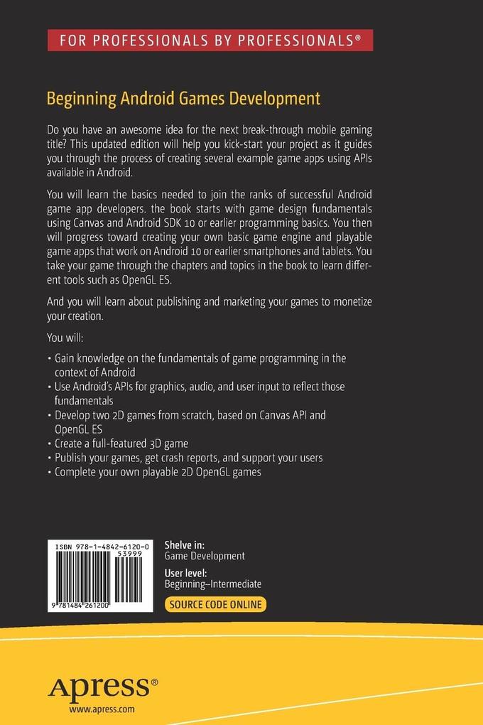 Weitere Ansicht: Beginning Android Games Development | Ted Hagos, Mario Zechner, J.F. DiMarzio, Robert Green