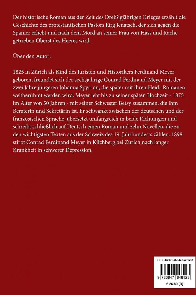 Weitere Ansicht: Jürg Jenatsch (Großdruck) | Conrad Ferdinand Meyer