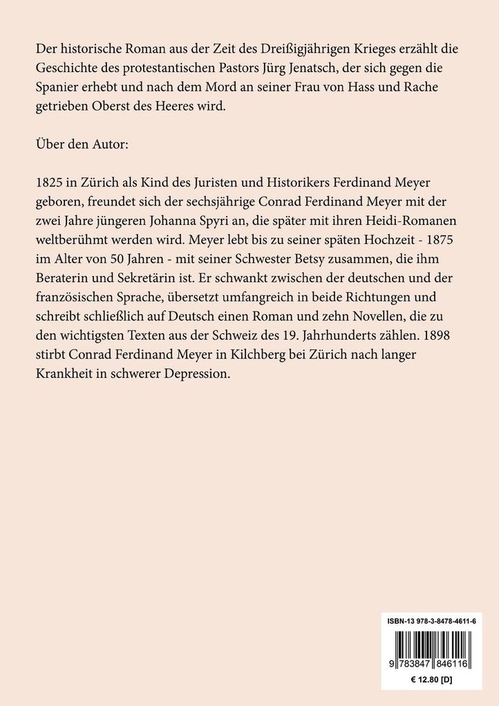 Weitere Ansicht: Jürg Jenatsch (Großdruck) | Conrad Ferdinand Meyer