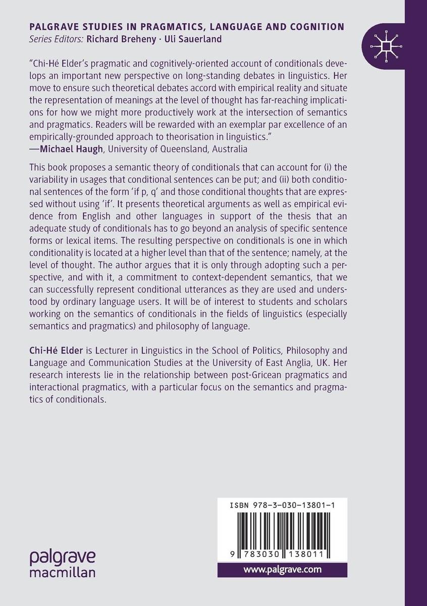Weitere Ansicht: Context, Cognition and Conditionals | Chi-Hé Elder