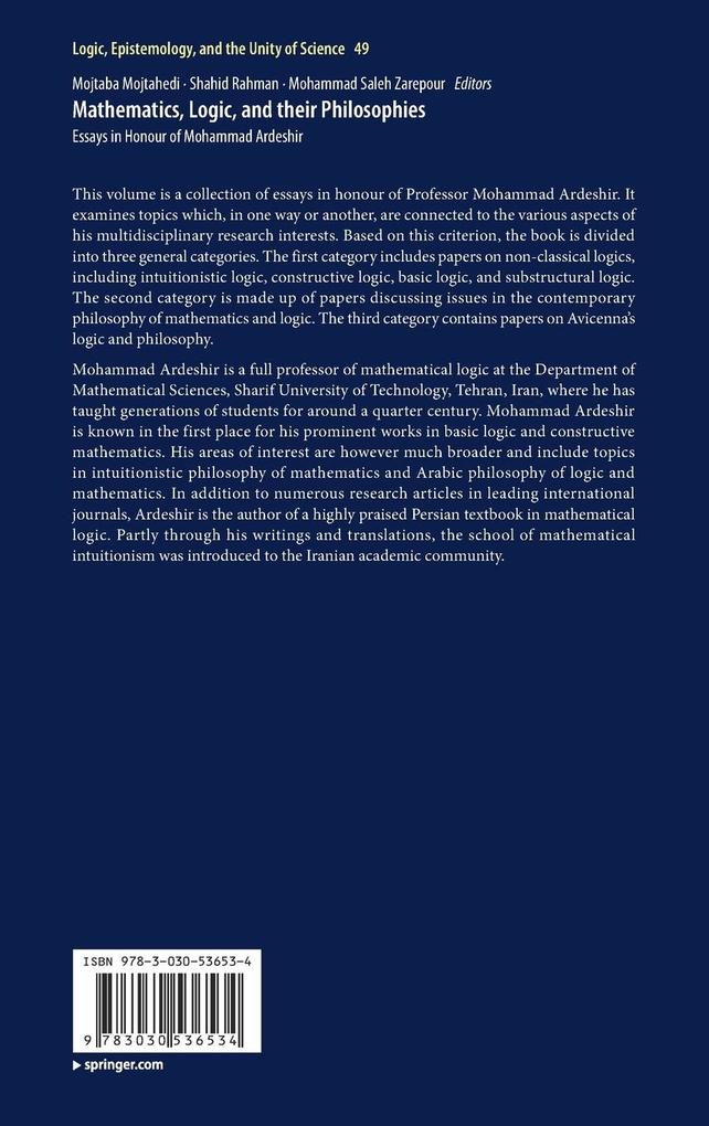 Weitere Ansicht: Mathematics, Logic, and their Philosophies