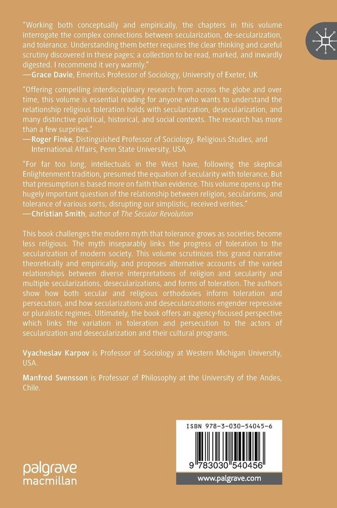 Weitere Ansicht: Secularization, Desecularization, and Toleration