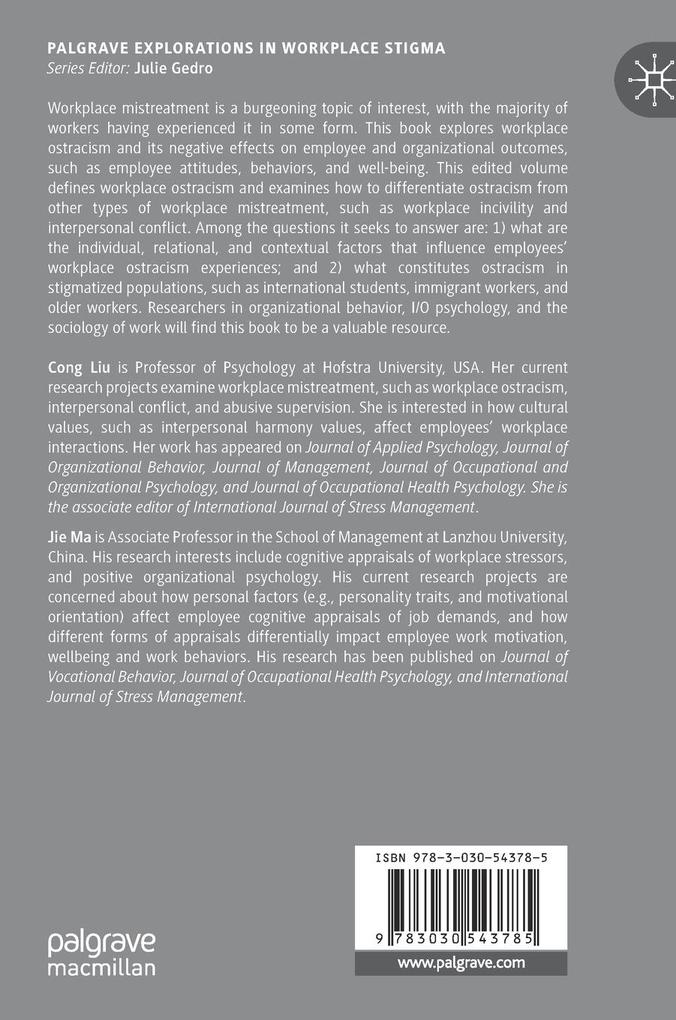 Weitere Ansicht: Workplace Ostracism