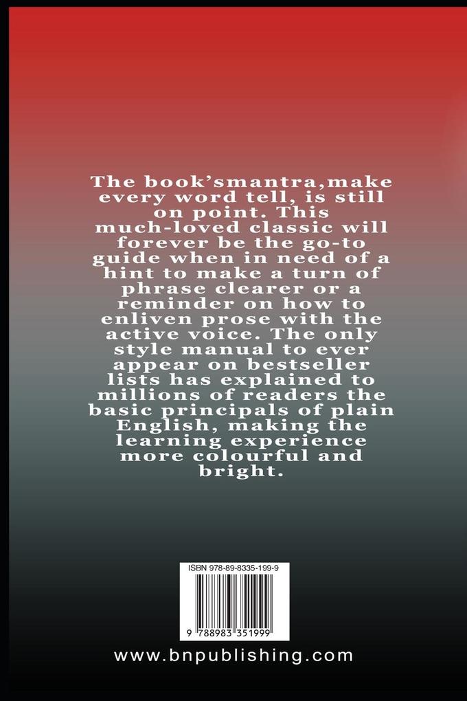 Weitere Ansicht: The Elements of Style | William Strunk Jr