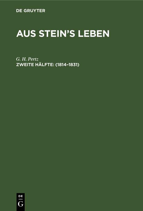 Produktbild: 1814-1831 | G. H. Pertz