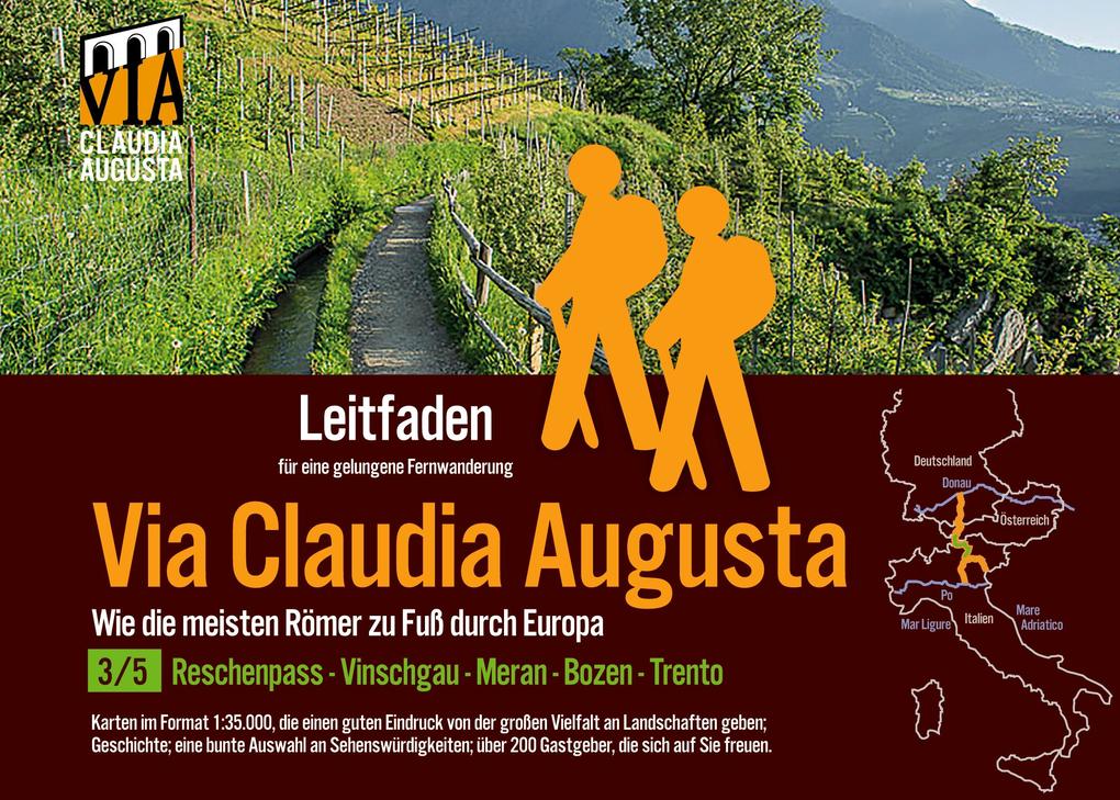 Produktbild: Fern-Wander-Route Via Claudia Augusta 3/5 Reschenpass-Trento | Christoph Tschaikner