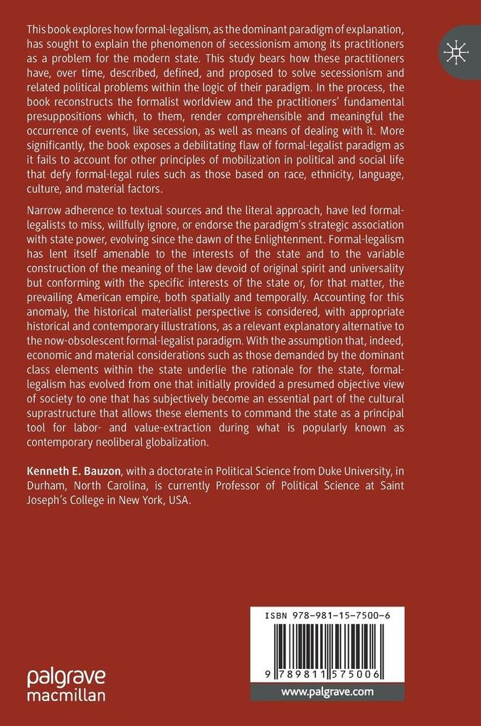 Weitere Ansicht: Secession in the Formal-Legalist Paradigm | Kenneth E. Bauzon