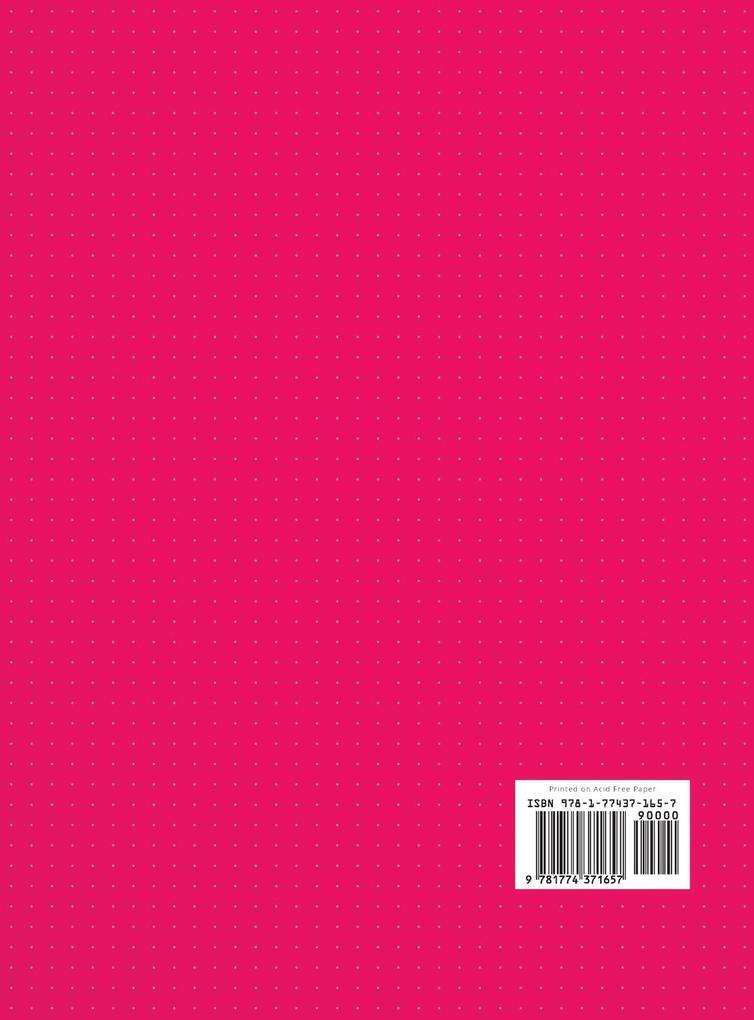 Weitere Ansicht: Large 8.5 x 11 Dotted Bullet Journal (Pink #17) Hardcover - 245 Numbered Pages | Blank Classic