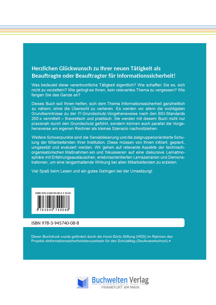 Weitere Ansicht: Informationssicherheitsbeauftragte: Aufgaben, notwendige Qualifizierung und Sensibilisierung praxisnah erklärt | Margit Christa Scholl, Ehrlich Ernst-Peter, Margit Scholl