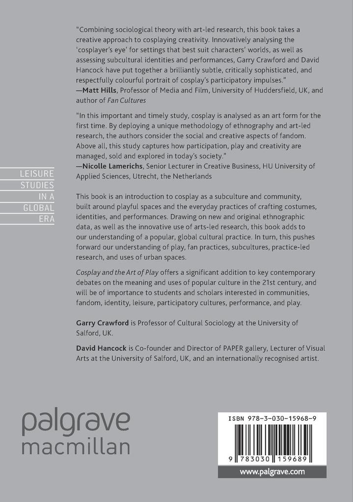 Weitere Ansicht: Cosplay and the Art of Play | Garry Crawford, David Hancock