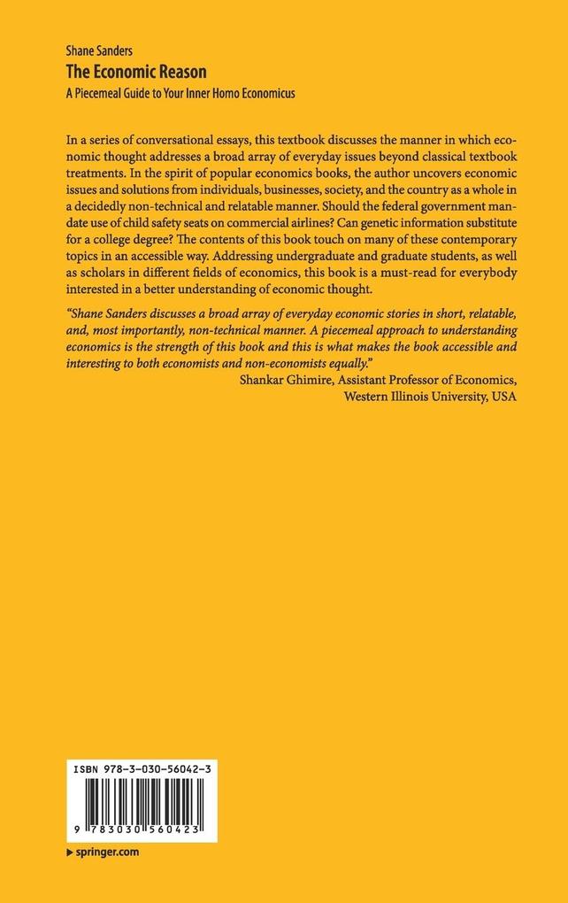 Weitere Ansicht: The Economic Reason | Shane Sanders