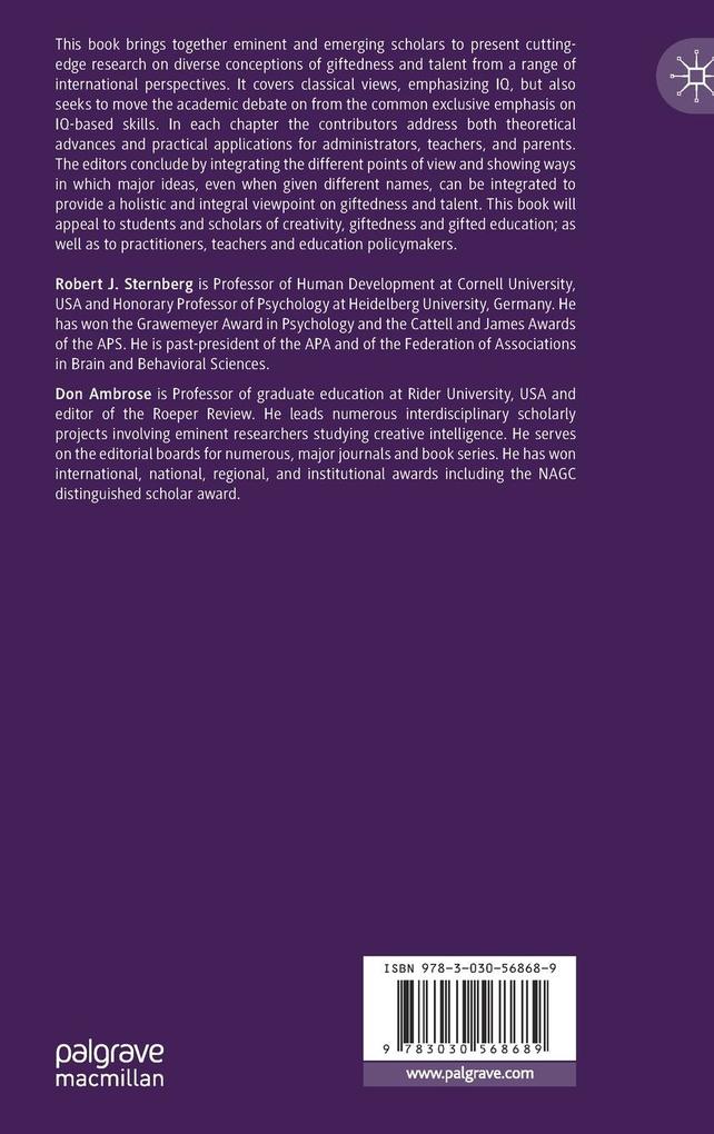 Weitere Ansicht: Conceptions of Giftedness and Talent
