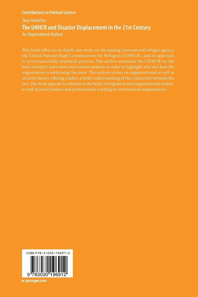 Weitere Ansicht: The UNHCR and Disaster Displacement in the 21st Century | Sinja Hantscher