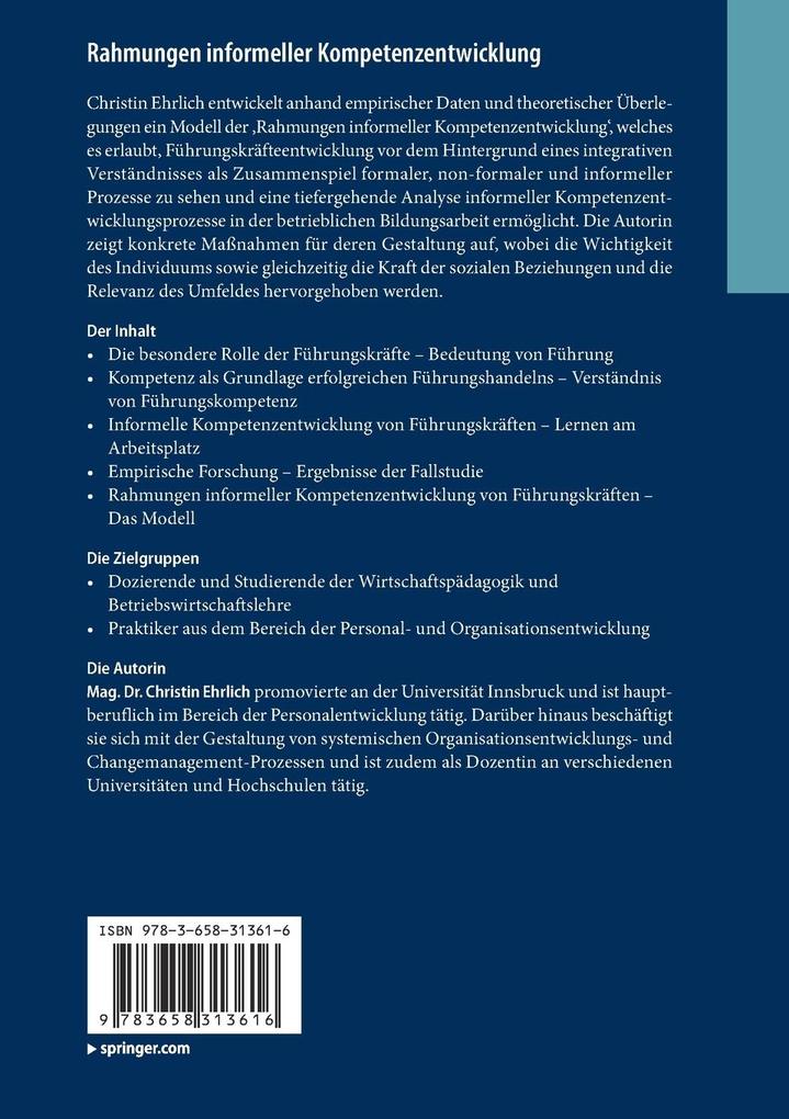 Weitere Ansicht: Rahmungen informeller Kompetenzentwicklung | Christin Ehrlich