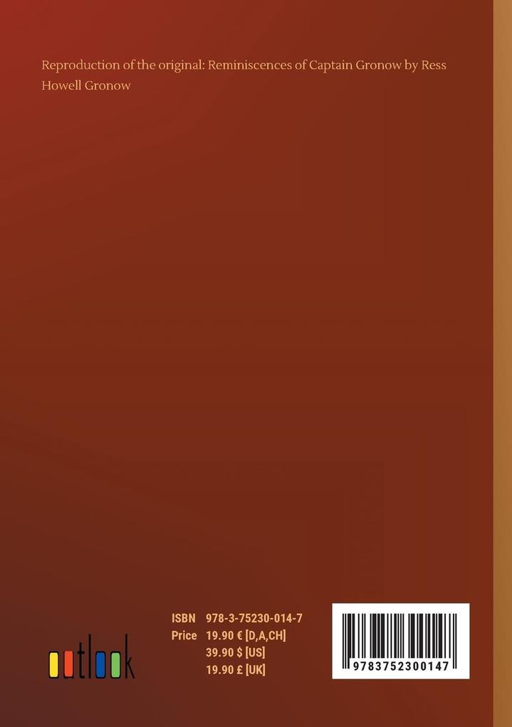 Weitere Ansicht: Reminiscences of Captain Gronow | Ress Howell Gronow
