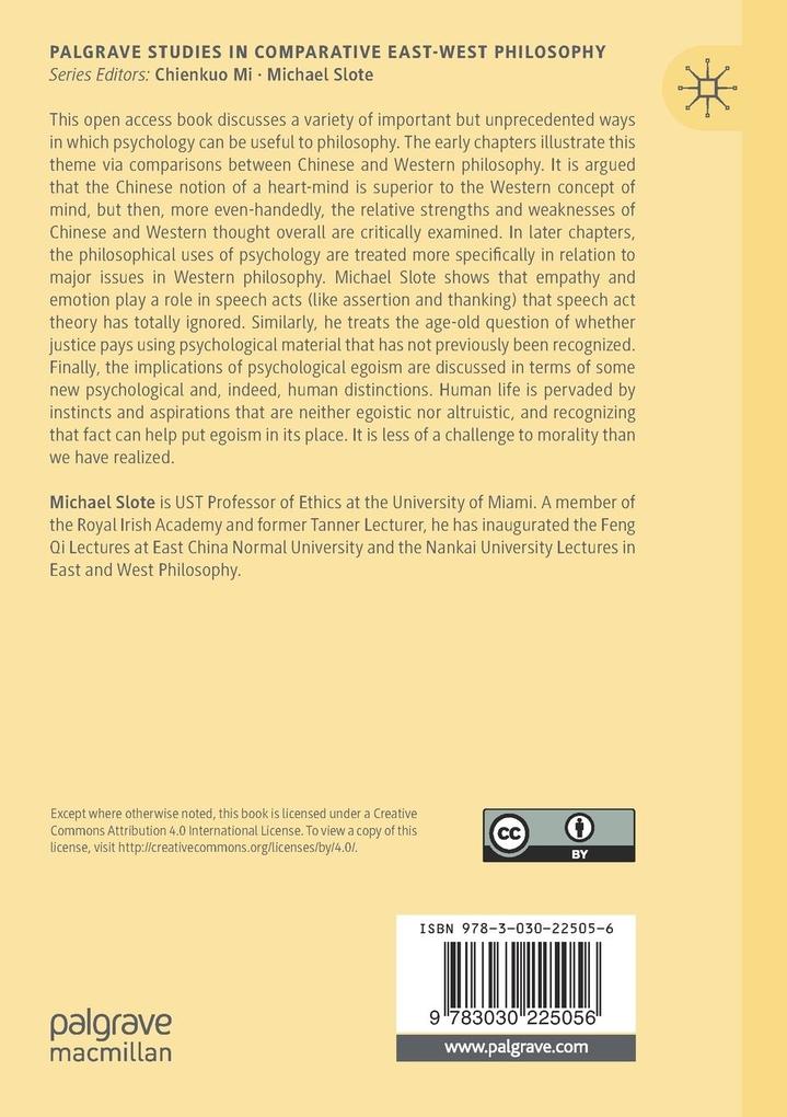 Weitere Ansicht: Between Psychology and Philosophy | Michael Slote