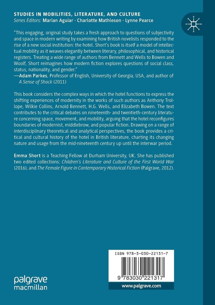 Weitere Ansicht: Mobility and the Hotel in Modern Literature | Emma Short